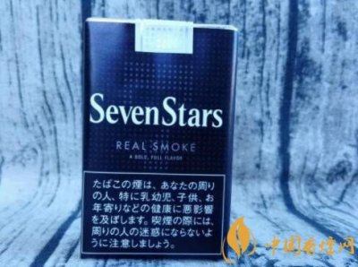 日本软黑七星香烟包装图片欣赏、口感评测