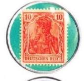1920年德国发行的代币邮票（正面）