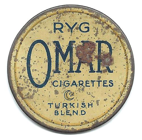1917年丹麦发行的代币邮票（背面）