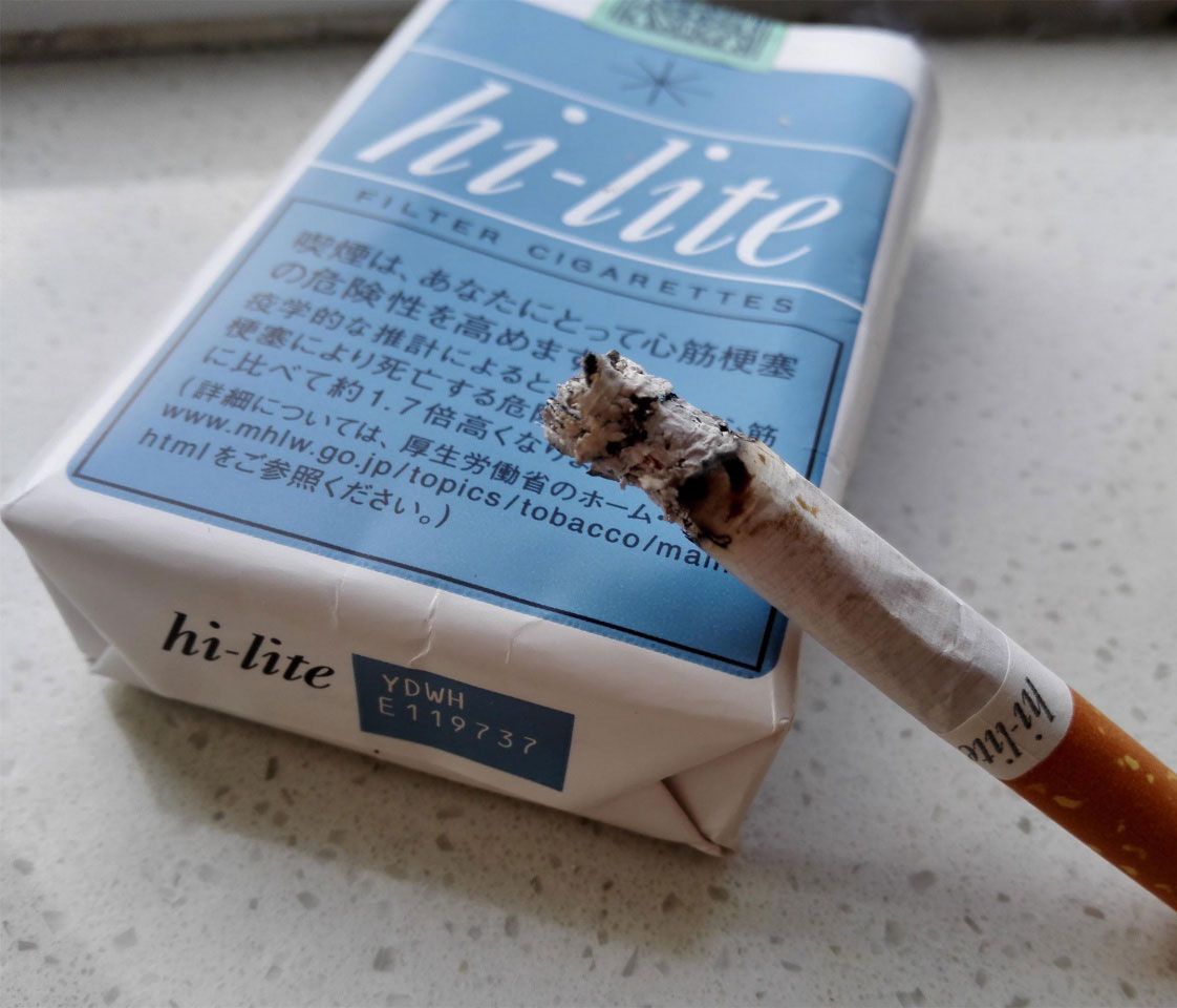 日本香烟软蓝款hi-lite品鉴