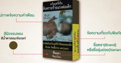 泰国简易烟盒计划启动 包装禁商标图示