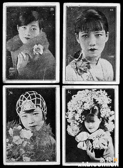 民国时期上海摩登女郎照片烟画