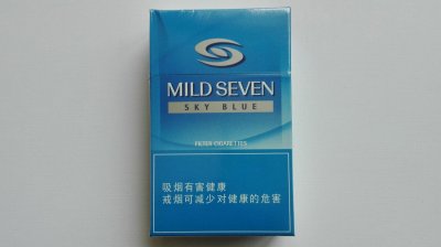 【图】小字版七星(天蓝)香烟